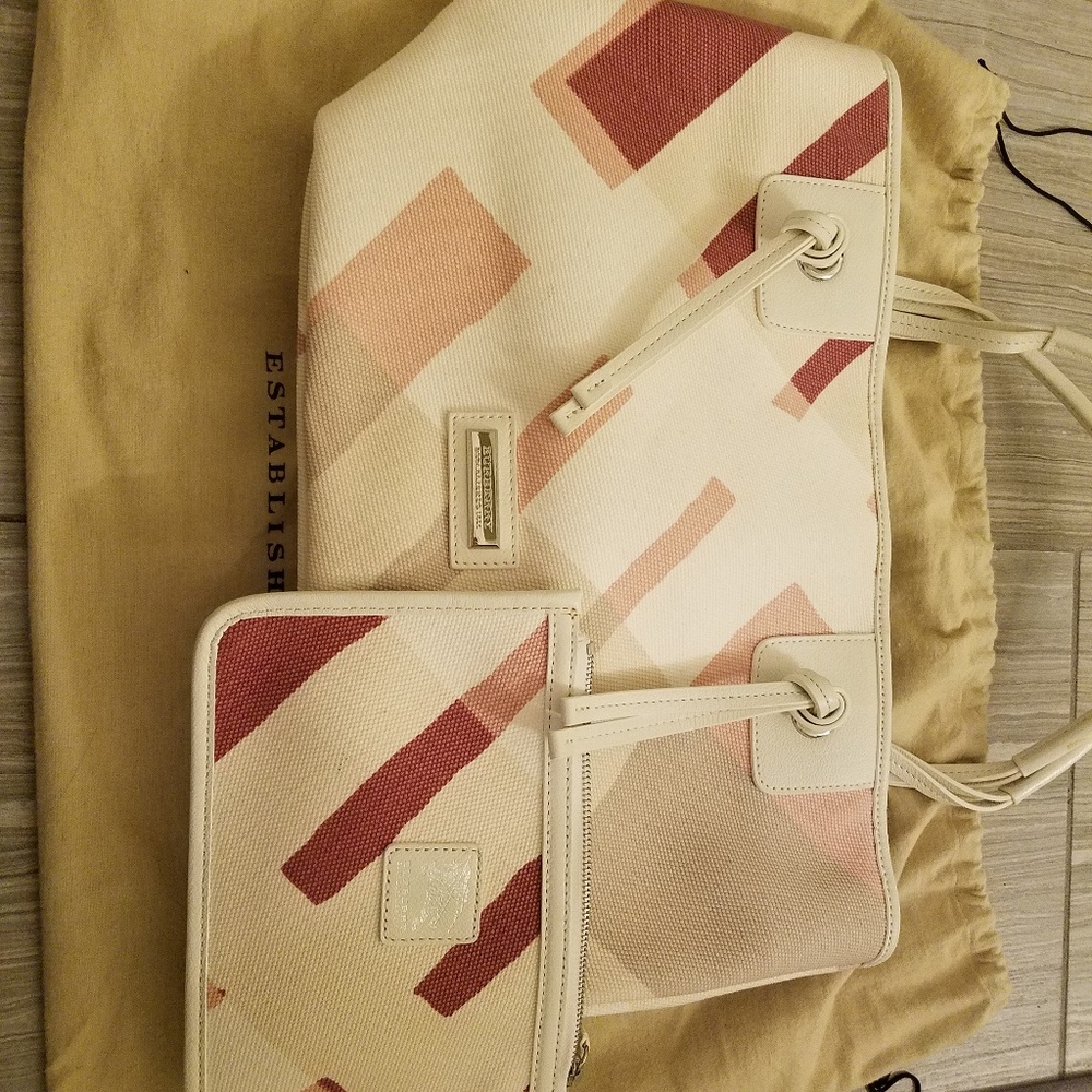 Burberry Tote with Detachable Pouch